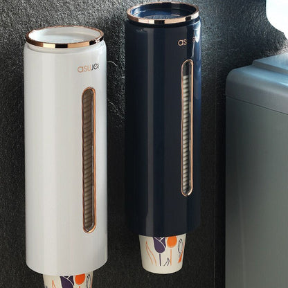 Wall Mounted Automatic Disposable Cup Dispenser - Cups Dispenser for Home, Office, Lounge & Gym