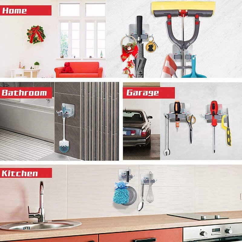 Wall Mounted Broom Grippers
