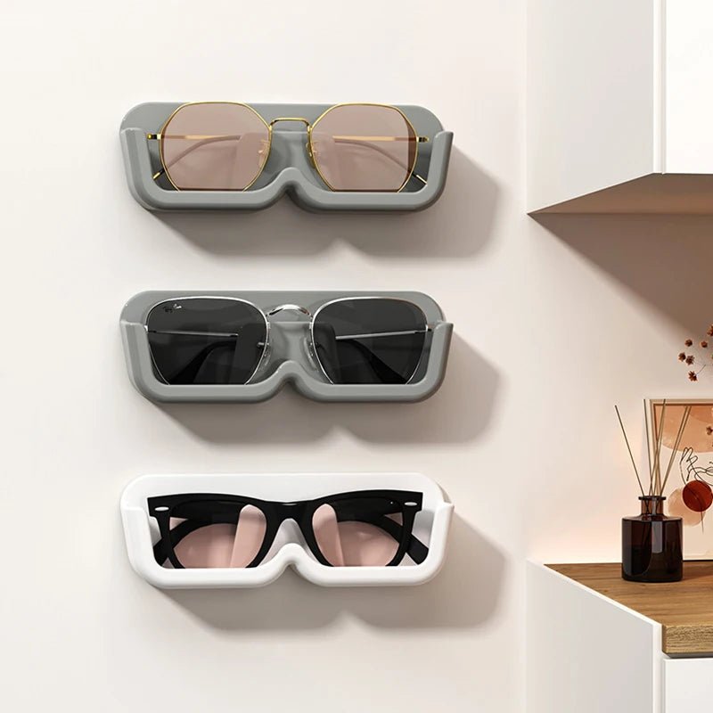 Glasses Display Wall-Mounted Rack - Self Adhesive Wall Glasses Holder