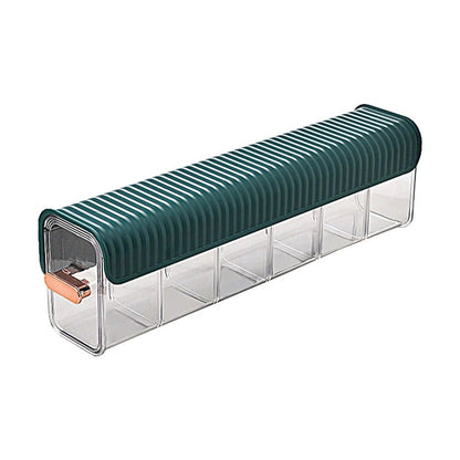 Wall Mounted Storage Box -  6 Cell Drawer Acrylic Organizers Self-Adhesive Anti Dust Storage Boxes for Clothes, Socks, Lingerie and Underwear