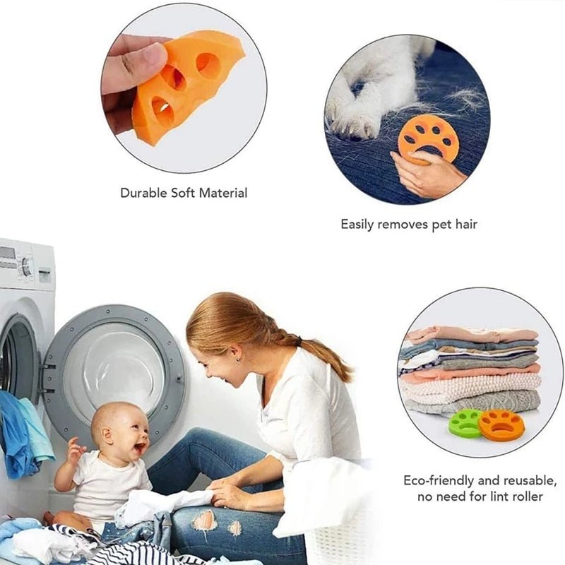 Washing Machine Reusable Pet Hair Remover - Fur Catcher