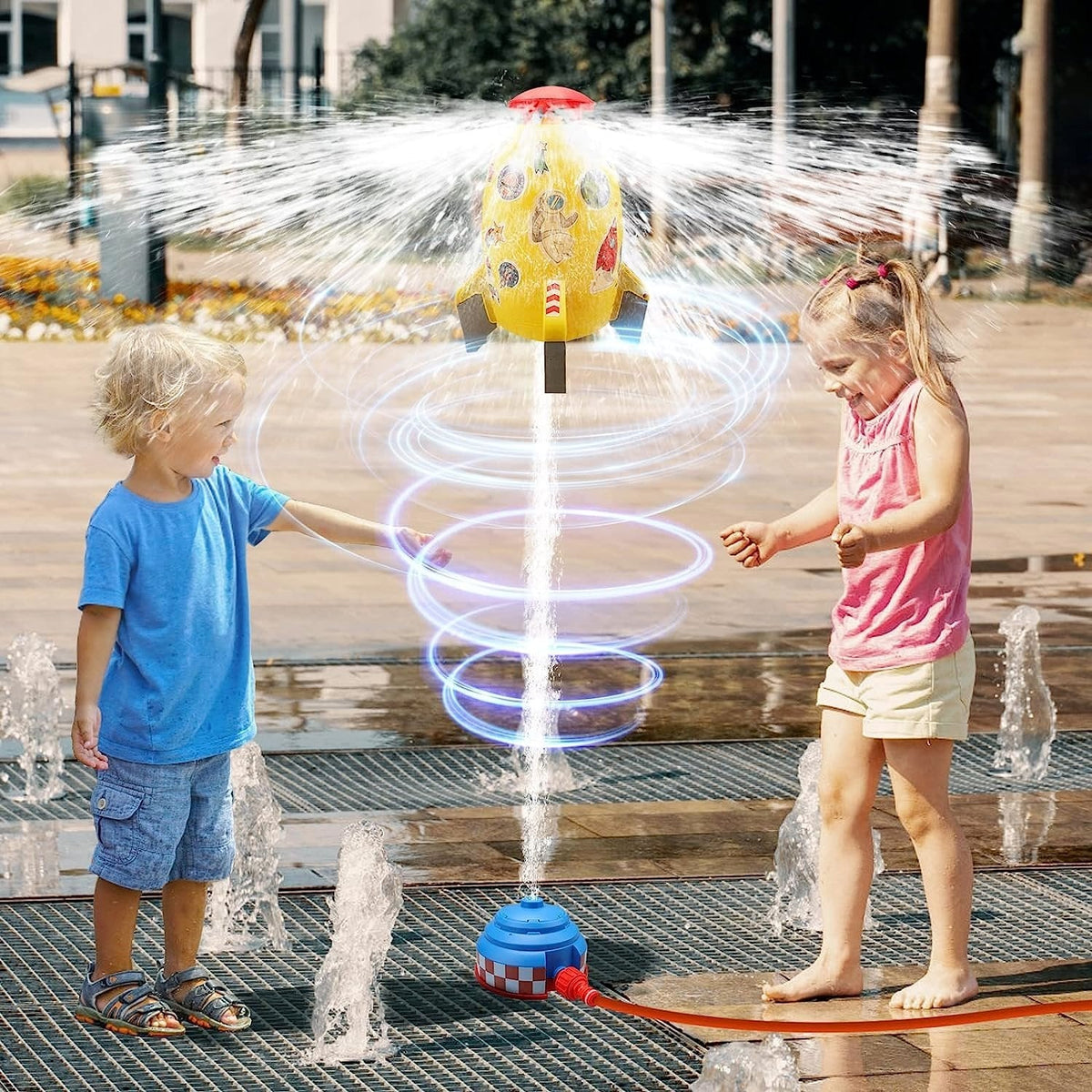 Water Rocket Launcher - Water Pressure Lift Sprinkler Toy
