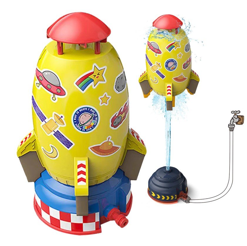 Water Rocket Launcher - Water Pressure Lift Sprinkler Toy