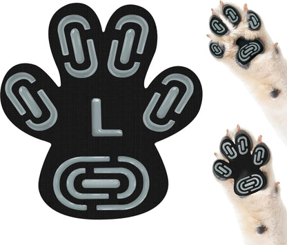 Disposable Dog Paw Pads - Self-Adhesive Rubber-Tread Stickers, Set of 4 in Black, Pink or Blue