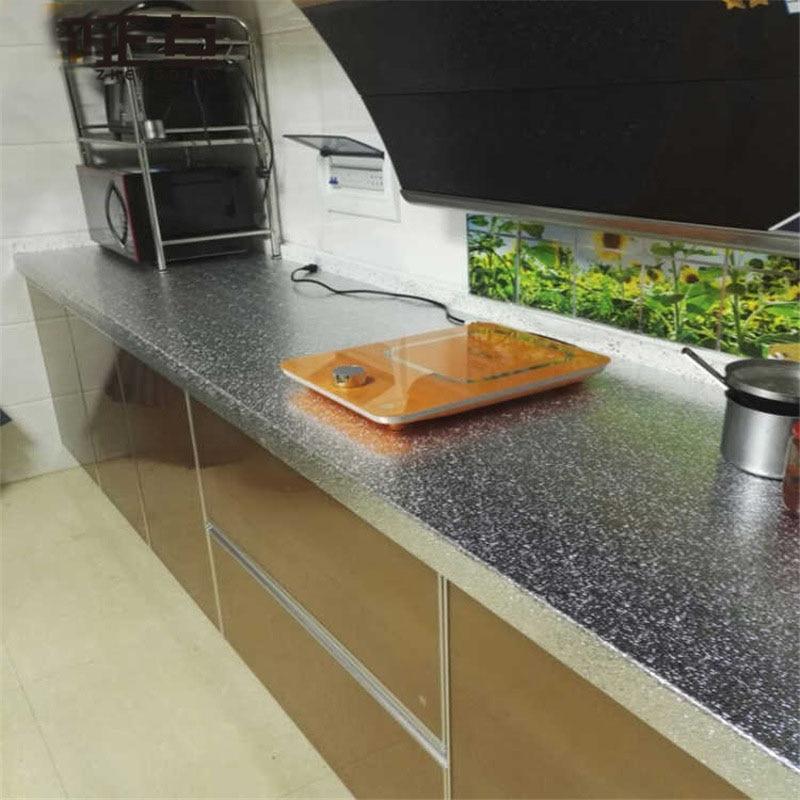 Waterproof Oil Proof Aluminum Foil - Self Adhesive Oil Proof Wall and Kitchen Stickers