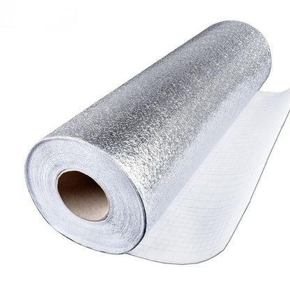 Waterproof Oil Proof Aluminum Foil - Self Adhesive Oil Proof Wall and Kitchen Stickers