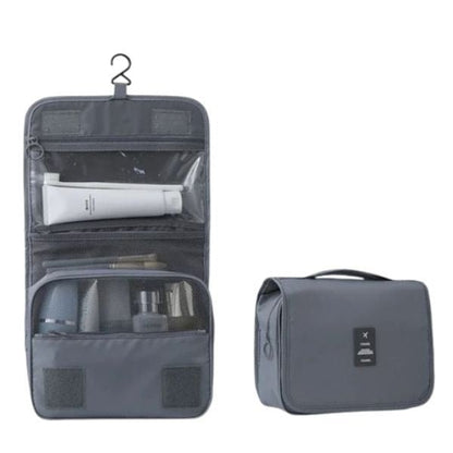 Waterproof Travel Makeup Bag – Hanging Toiletry Organizer with Hook