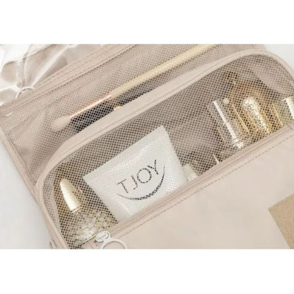 Waterproof Travel Makeup Bag – Hanging Toiletry Organizer with Hook