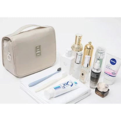 Waterproof Travel Makeup Bag – Hanging Toiletry Organizer with Hook