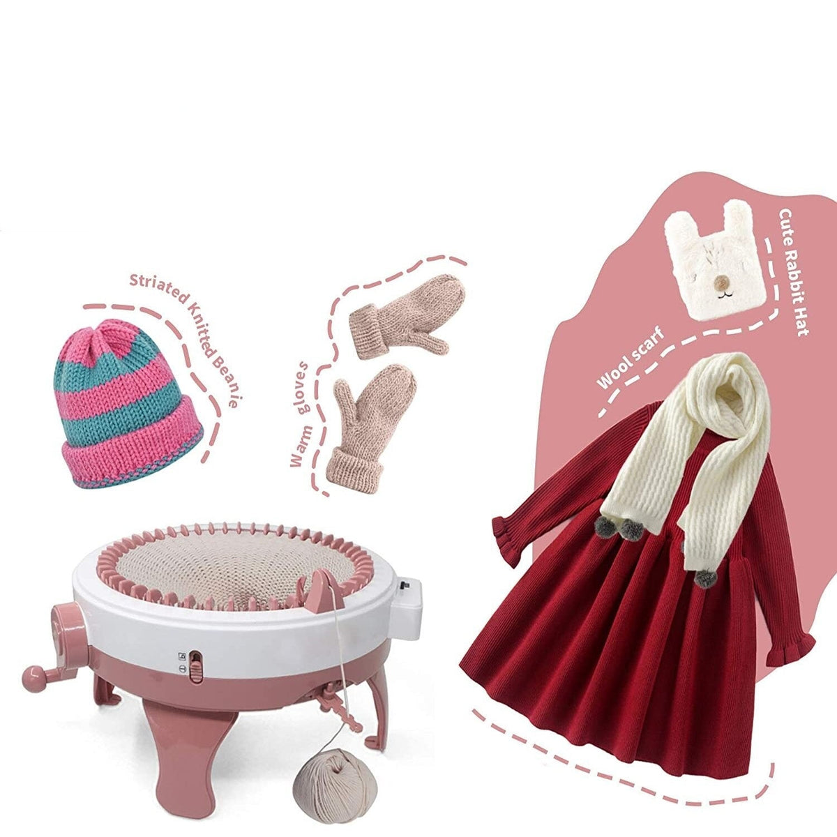 Weaving Knitting Loom Machines - Double Weaving Loom Machine Kit for Kids and Adults