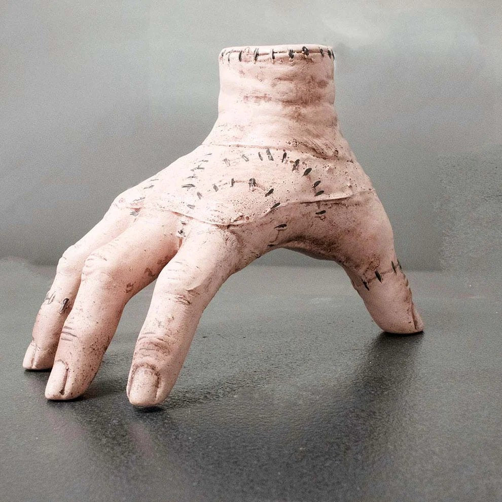 Wednesday Thing Hand Prop - Addams Family Thing Hand Toy, Scary Fake Hand Halloween Cosplay Prop & Decoration