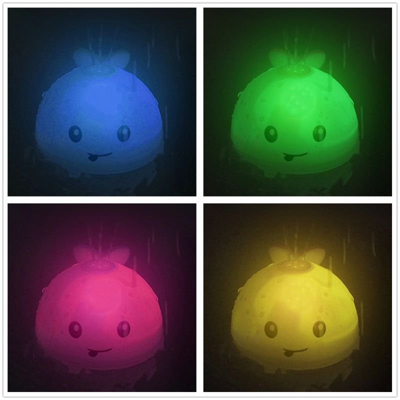 Whale Bath Toy, Baby Light Up Bath Tub Toys, Water Sprinkler for Toddlers Infants