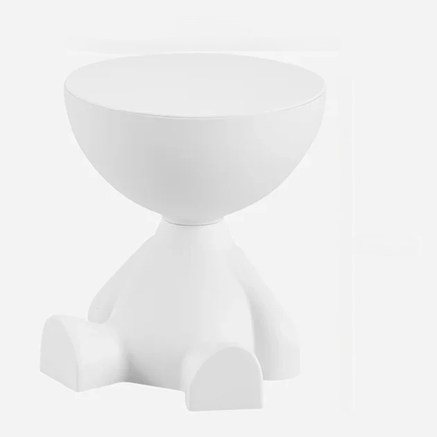 Nordic Plastic Round Coffee Table – Nordic Minimalist Bedside & Living Room Corner Accent