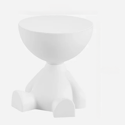 Nordic Plastic Round Coffee Table – Nordic Minimalist Bedside & Living Room Corner Accent