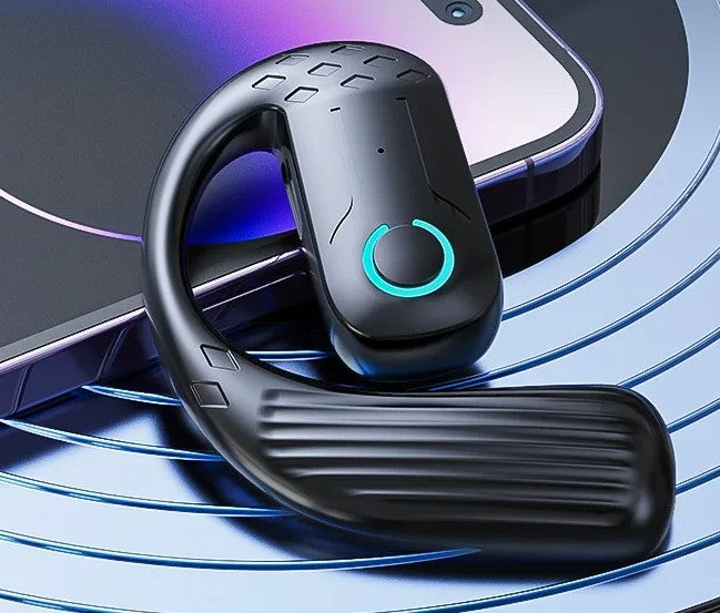 Open-Ear Wireless Bluetooth Headset – 5.4 180° Rotating Sport & Business Earphone with Mic
