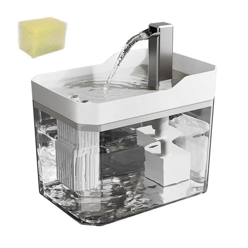 Pet Water Fountain with Quiet Pump – 1.5L Automatic USB Cat Water Dispenser with Filter
