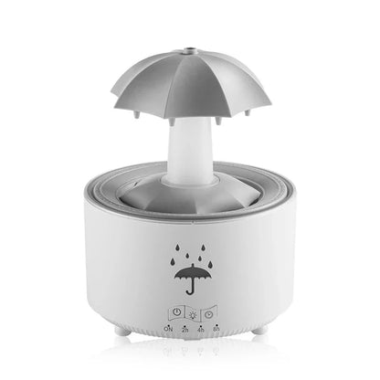 Raindrop Aroma Humidifier with Colorful Light – Creative Umbrella Essential Oil Diffuser