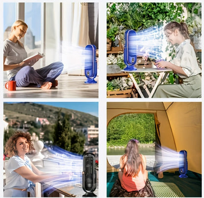 Portable Air Conditioner Fan -720° Ultra Quiet USB Desktop Cooler for Home, Office, Travel, Camping & Gift Giving