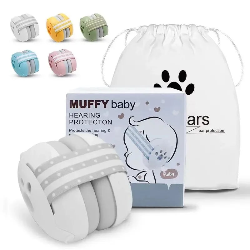 Adjustable Baby Noise-Cancelling Earmuffs – Soft, Noise-Proof Mini Headset for Kids’ Outdoor Sleep, Travel & Airplane Comfort