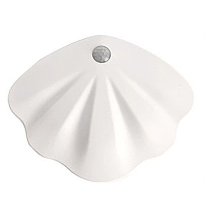 Smart Mini Induction Magnetic LED Wall Shell Lamp – Rechargeable Motion Sensor Light with Tricolor Glow