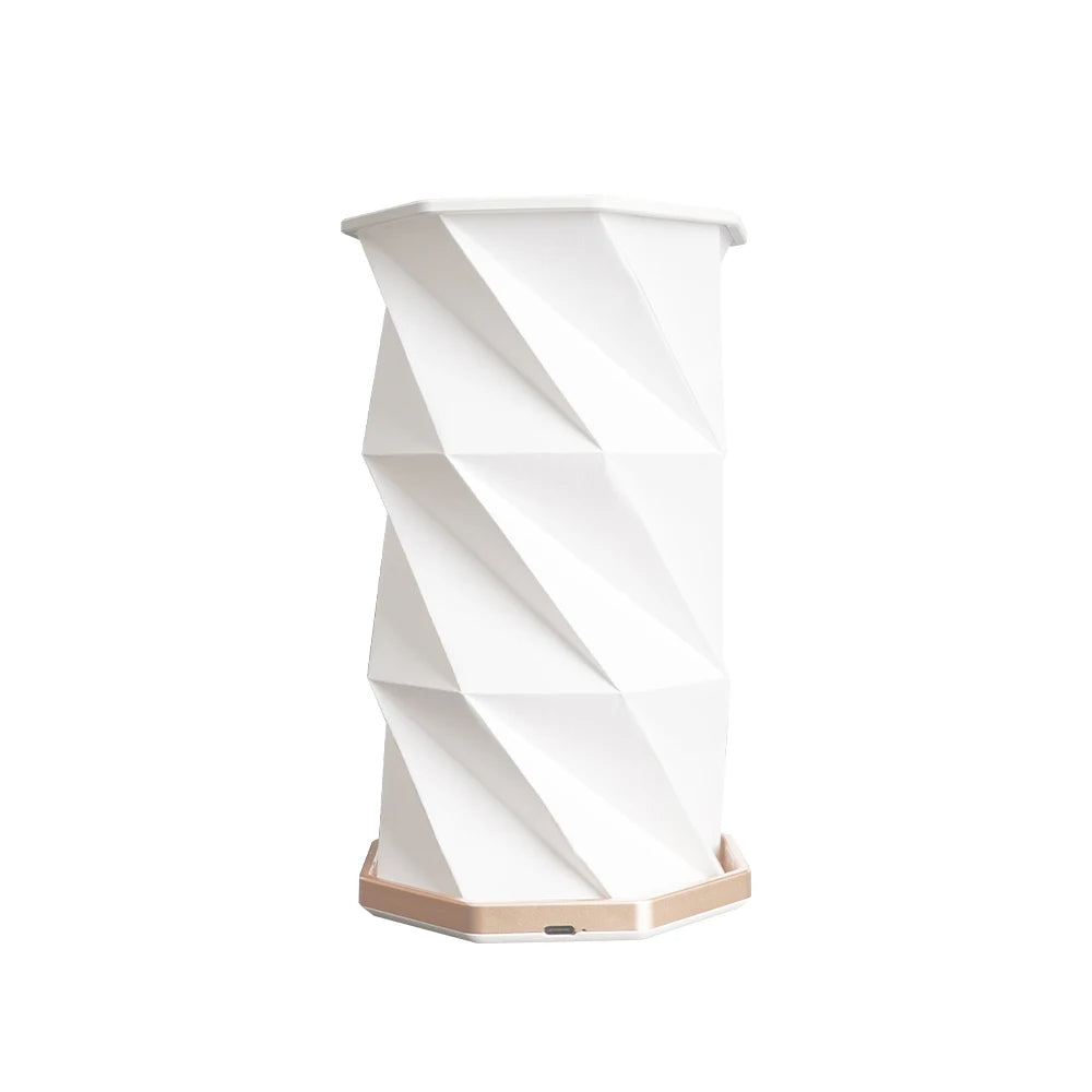 Vintage Foldable Paper Table Night Light – USB Rechargeable Dimmable Night Light for Cozy Ambience