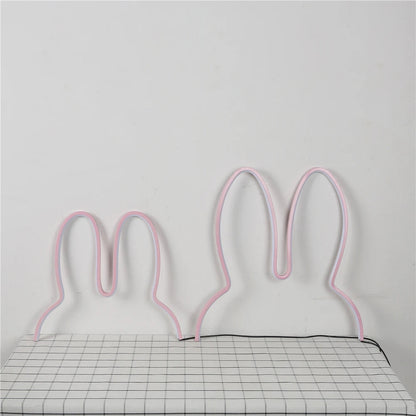 Rabbit LED Night Light – USB-Powered Bedside Lamp for Kids & Gifts