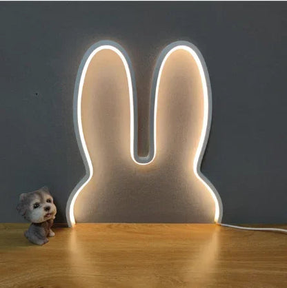 Rabbit LED Night Light – USB-Powered Bedside Lamp for Kids & Gifts