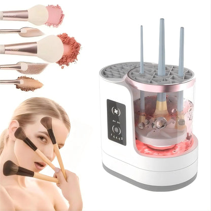 Automatic Makeup Brush Cleaner – Quick-Dry Spin Cleaning Tool for Flawless Beauty