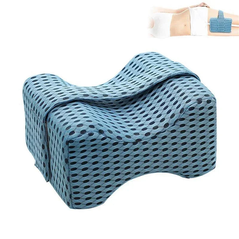 Adjustable Leg Clamp Pillow with Breathable Mesh Strap – Soft Comfort for Side Sleepers, Reduces Pressure, Aligns Spine & Improves Sleep