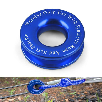Winch Snatch Block for Synthetic Rope Recovery Ring - Ring for Soft Shackle and Synthetic Rope
