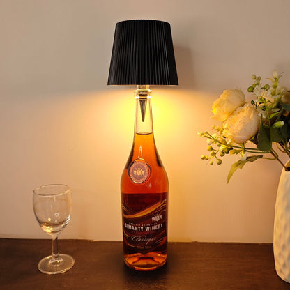 LED Wine Bottle Lamp - Rechargeable Touch Control Wireless Bottle Lamp, Atmosphere Night Light