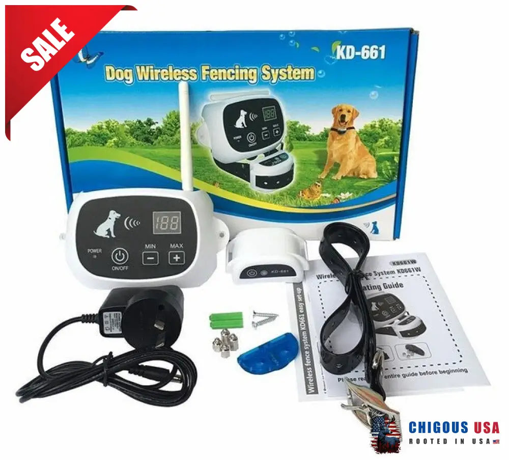 Wireless Dog Fence Collar System With 1 Collar Pet Containment Systems