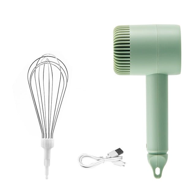Wireless Electric Hand Mixer - 3 Speeds High Power Cordless Electric Blender for Kitchen Cooking, Baking Cake, Egg Cream, and Yeast Dough