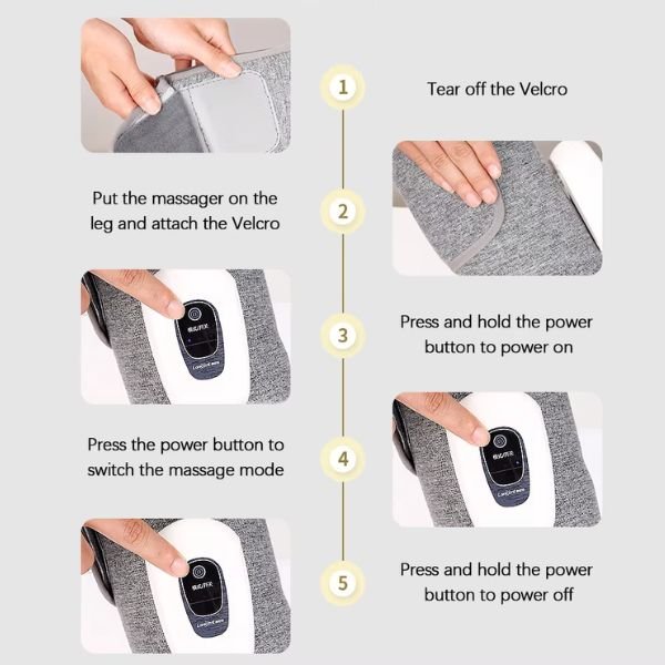 Wireless Electric Leg Massager – Rechargeable Air Compression for Ultimate Relaxation