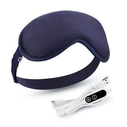 Wireless Heated Eye Massager with Three Level Hot Compress – Vibrating Sleep Mask for Dark Circles, Eye Strain & Fatigue Relief