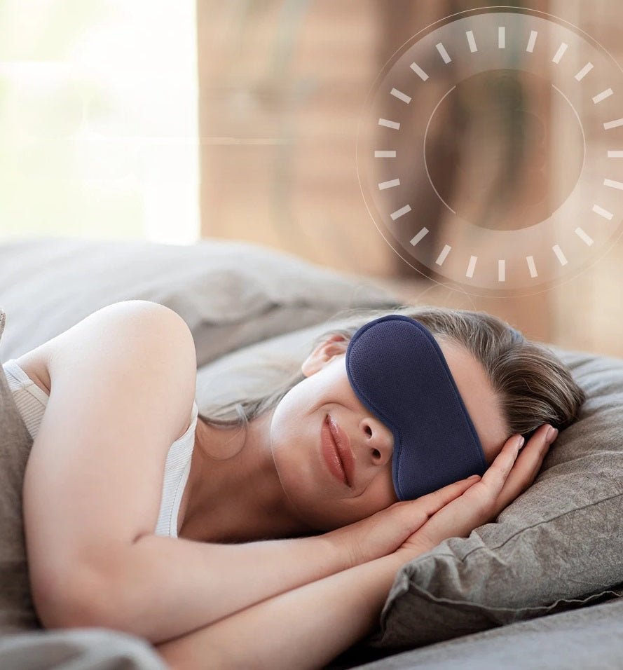 Wireless Heated Eye Massager with Three Level Hot Compress – Vibrating Sleep Mask for Dark Circles, Eye Strain & Fatigue Relief