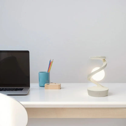 Levitating Moon Lamp – 3D Floating LED Light with Wireless Charging & RGB Glow