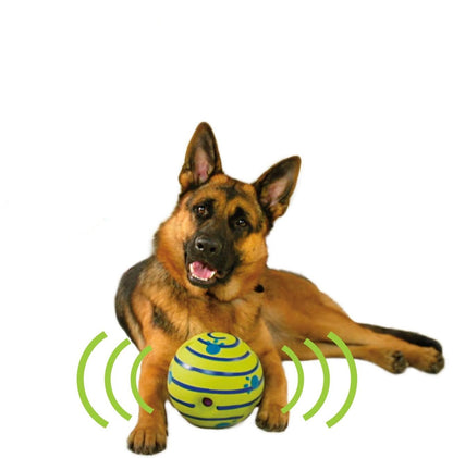 Wobble Wag Giggle Glow Ball - Interactive Dog Toy, Fun Giggle Sounds When Rolled or Shaken