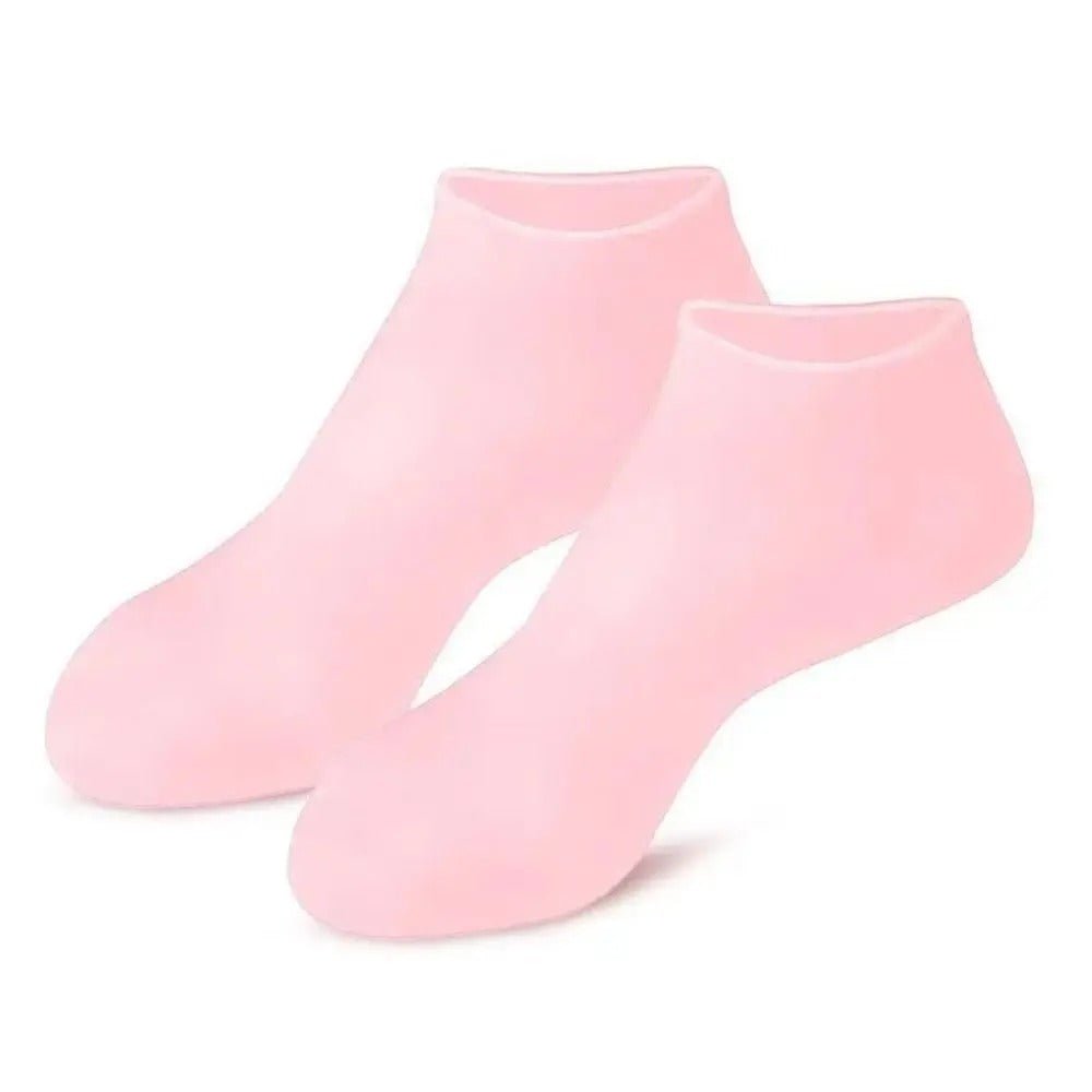 Women Foot Spa Pedicure Silicone Socks - Spa Gel Socks for Calluses, Foot Care After Pedicure, for Dry Cracked Feet