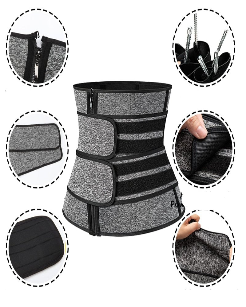 Women Waist Trainer Neoprene Body Shaper Belt - Belt Tummy Control Waist Trimmer Slimming Belly Band Shaper