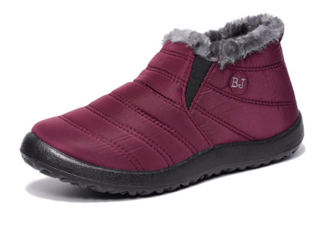 Women's Boots Slip On Winter Shoes, Waterproof Ankle Boots