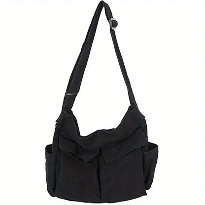 Women's Large Canvas Shoulder Messenger Bag – Vintage & Spacious