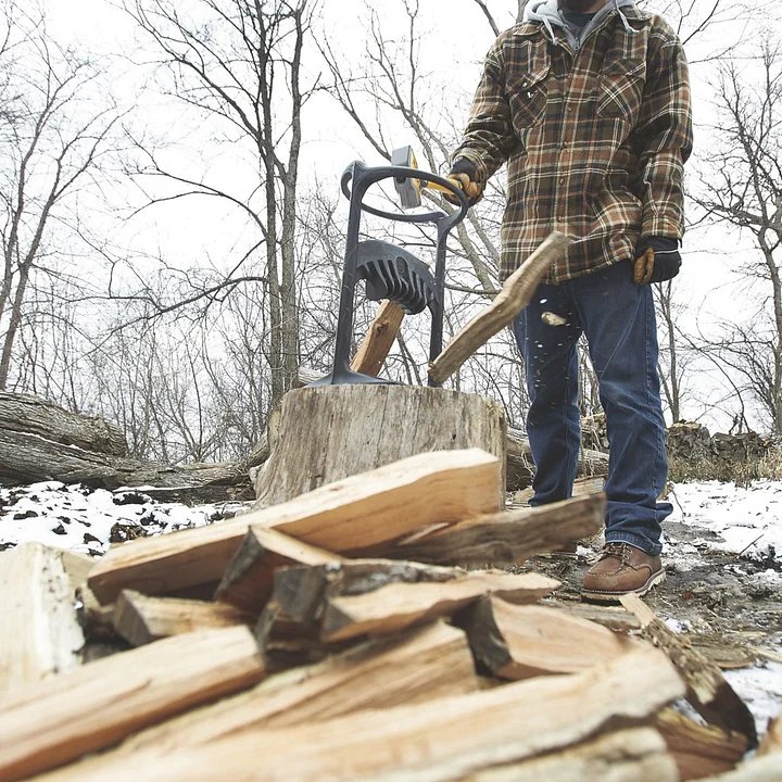 Wood Splitter - Sturdy Cast Steel Log Splitter Wedge