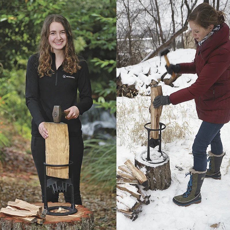 Wood Splitter - Sturdy Cast Steel Log Splitter Wedge