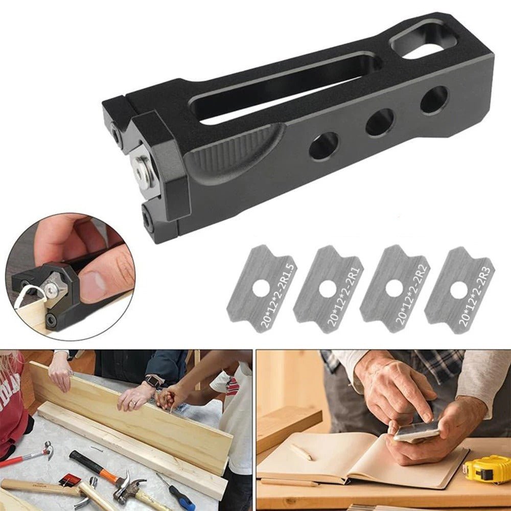 Woodworking Edge Banding Trimmer - Manual Planer Wood Chamfering Fillet Scraper Board Deburring Tool