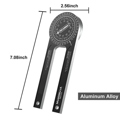 Woodworking  Indexer 360 Degree Angle Gauge - Aluminum Alloy Angle Finder Level Meter  Gauge Protractor Of Hand Measuring Tools