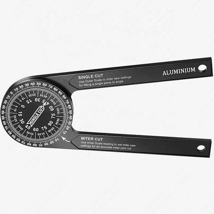 Woodworking  Indexer 360 Degree Angle Gauge - Aluminum Alloy Angle Finder Level Meter  Gauge Protractor Of Hand Measuring Tools