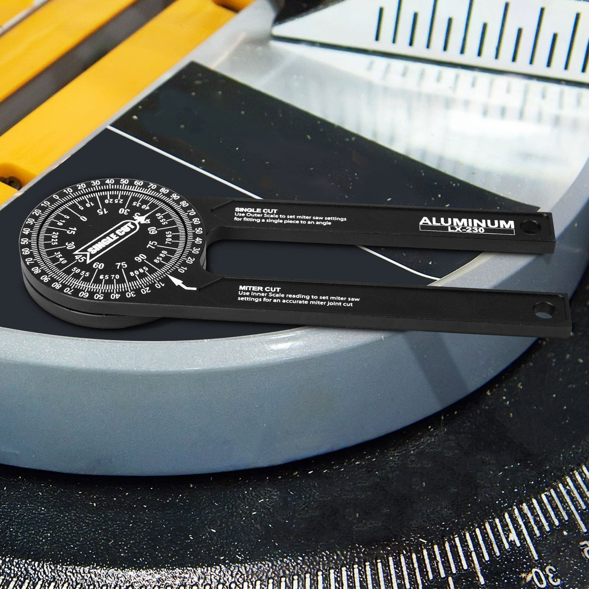 Woodworking  Indexer 360 Degree Angle Gauge - Aluminum Alloy Angle Finder Level Meter  Gauge Protractor Of Hand Measuring Tools
