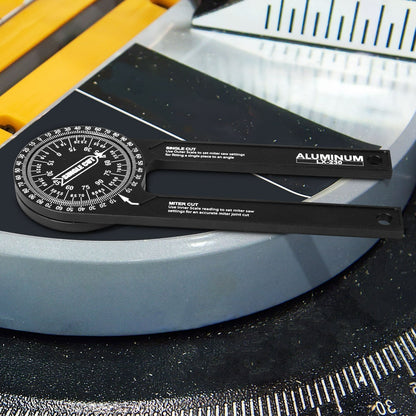 Woodworking  Indexer 360 Degree Angle Gauge - Aluminum Alloy Angle Finder Level Meter  Gauge Protractor Of Hand Measuring Tools