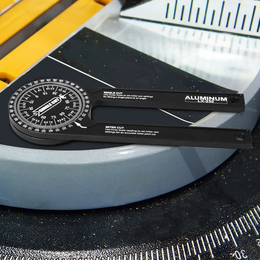 Woodworking  Indexer 360 Degree Angle Gauge - Aluminum Alloy Angle Finder Level Meter  Gauge Protractor Of Hand Measuring Tools